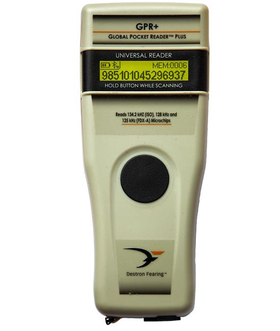 Global Pocket Reader + Microchip Scanner for Horses - Reads Temperatures!